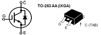 IXGA12N60CD1, IGBT-транзистор, 600 В, 24 А 